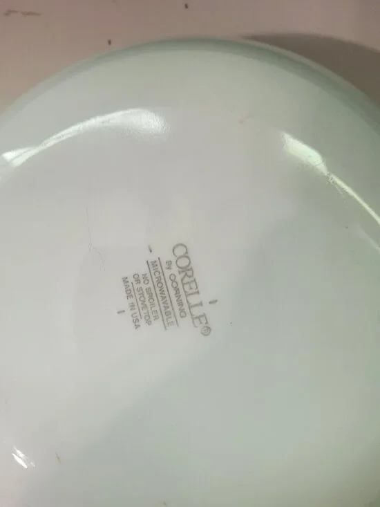 Corelle By Corning Winding Gate White Bowl Black Floral Swirl Pattern 8.5" Diame - Picture 4 of 9